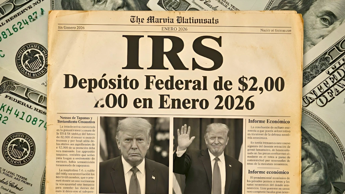 Depósito Federal $2,000 Enero 2026